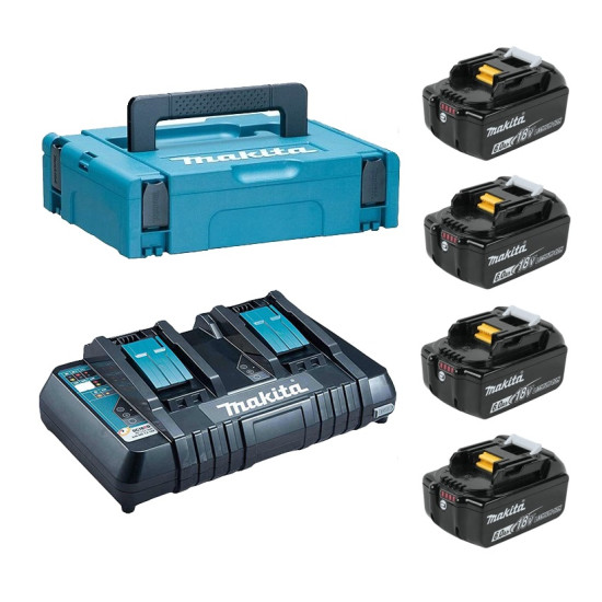 Набор PowerPack DC18RD + BL1860B - 4 шт Makita 198094-8