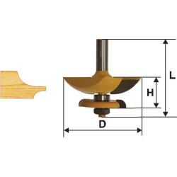 Фреза фигир. горизонтальная дв/ст ф79,4мм хв. 12мм