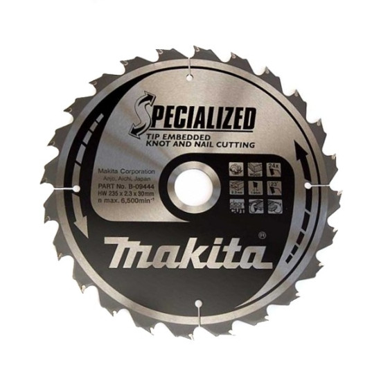 Пильный диск для демонтажных работ,235x30x1.6x24T, MAKITA, B-09444