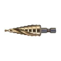 Сверло ступенчатое HSS-TiN с спиральным желобком,4-12,1/4", Makita, D-40179