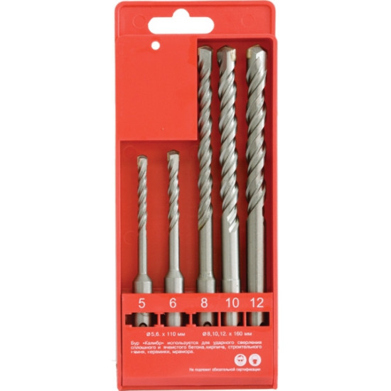 Набор буров SDS-plus Калибр НБ-5