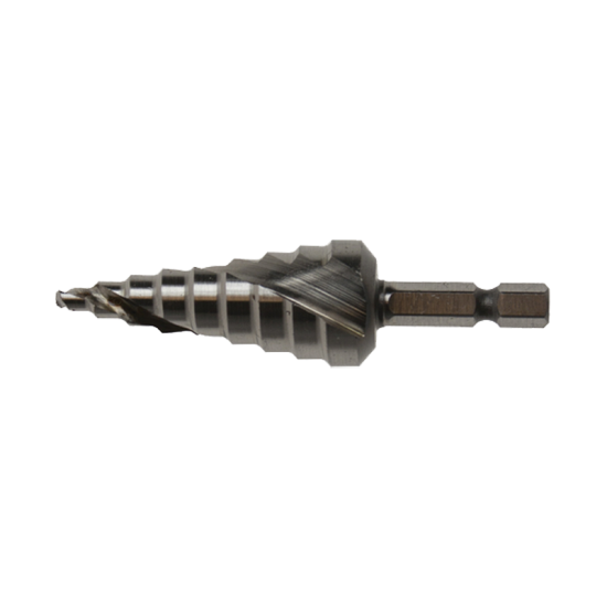 Сверло ступенчатоеHSS с спиральным желобком,4-12,1/4", Makita, D-40141