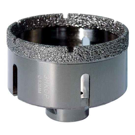 Коронка д/керамогранита ф83мм алм для УШМ сух. рез