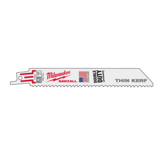 Полотно для саб.пилы по металлу Thin Kerf S 922EF 150х1,4 (5шт), MILWAUKEE, 48005184