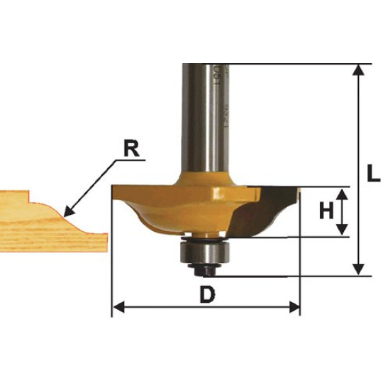 Фреза фигир горизонтальная ф89х15,9мм хв 12мм