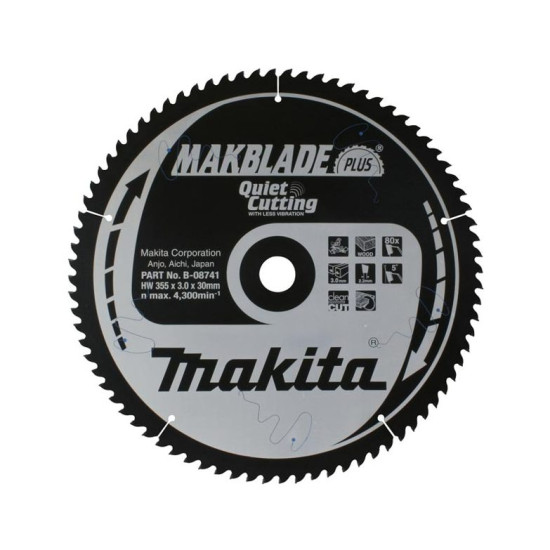 Пильный диск Makblade-Plus 260x2.3x30 ATB 80T Makita B-43767