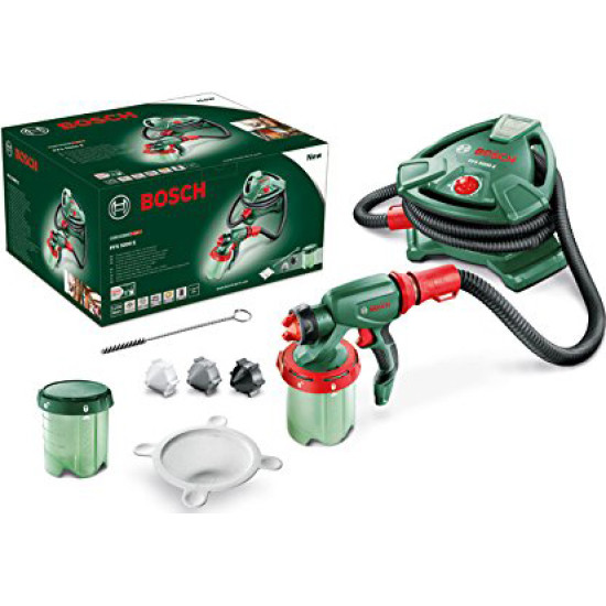 Краскораспылитель электрический BOSCH PFS 5000 E в кор. + набор аксессуаров (мешалка и 2 контейнера для краски в ПОДАРОК!!!)