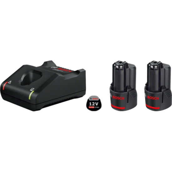 Базовый комплект 2 аккумулятора GBA 12 В 2.0 A*ч + GAL 12V-40 Professional