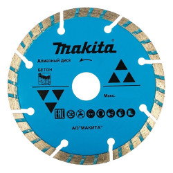 Алмазный диск сегментированный по бетону 350х20/25,4 (сухой/мокрый рез), Makita, D-57021