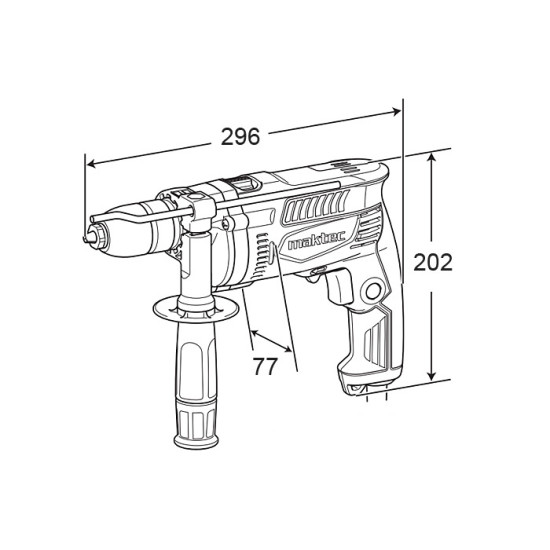 Дрель ударная MT815, Maktec, арт: MT815