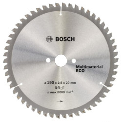 Диск пильный ф190x20/16 z54 Multimaterial Eco
