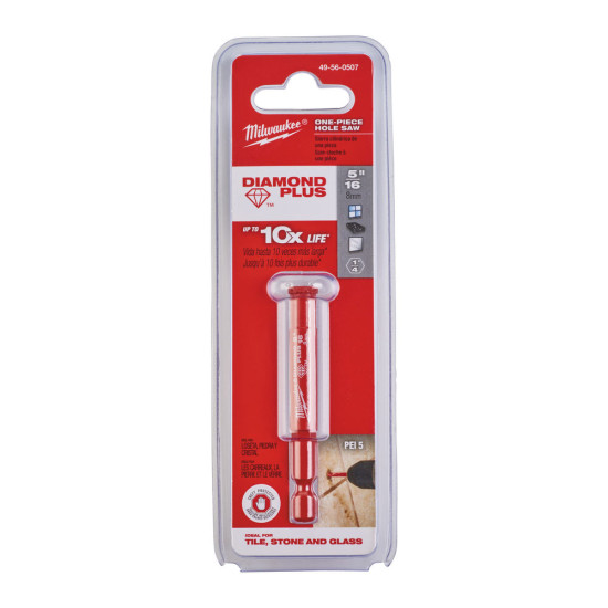 Коронка для алмазного сверления Diamond Plus 8 мм, MILWAUKEE, 49560507