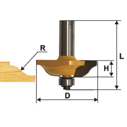 Фреза фигир горизонтальная ф70х16мм хв 12мм