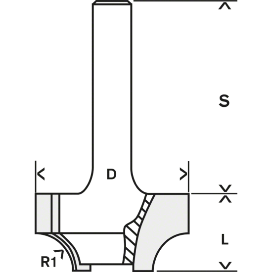 Профильная фреза E