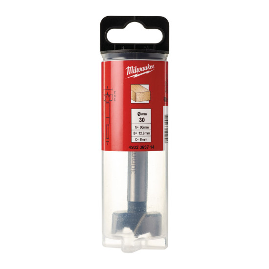 Сверло по дереву Forstner 30X90, MILWAUKEE, 4932363714