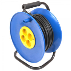 Удлинитель на катушке Калибр 25м (2х0,75)