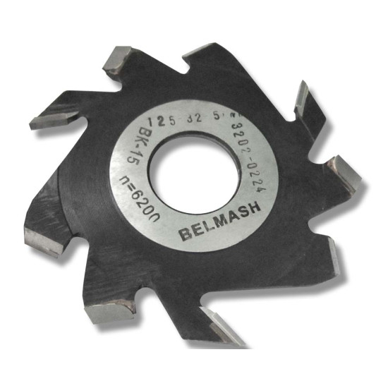 Фреза пазовая с подрезающими зубьями, BELMASH 125х32х5 мм