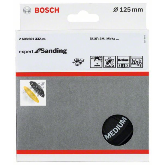 Тарелка опорная 125 мм Multi-hole (мягкая) для GET 55-125 BOSCH (2608601332)