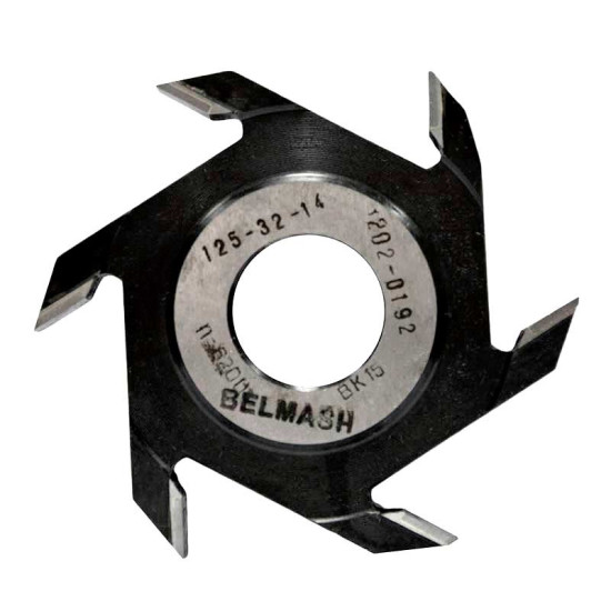 Фреза пазовая, BELMASH 125х32х14 мм