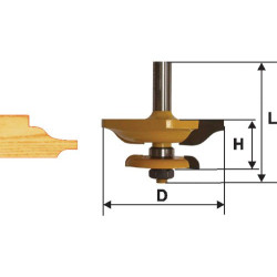 Фреза фигир горизонтальная дв/ст ф79,4мм хв 12мм