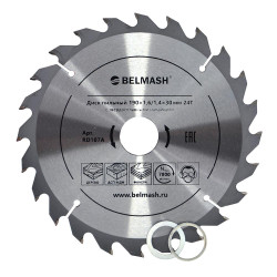 Диск пильный 190х1,6/1,4х30/25,4/22,2 24Т, Белмаш, RD107A