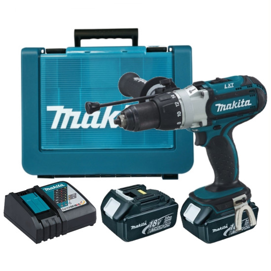Аккумуляторная ударная дрель-шуруповерт Makita DHP451RFE