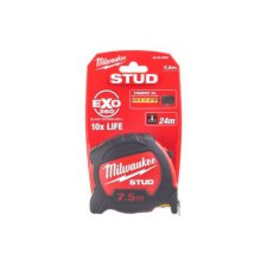Рулетка Magnetic Tape Premium 8м Многштучная упаковка, MILWAUKEE, 4932464177