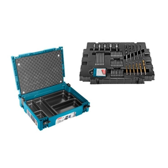 Набор бит и свёрл 56 шт в кейсе MakPac Makita B-53768