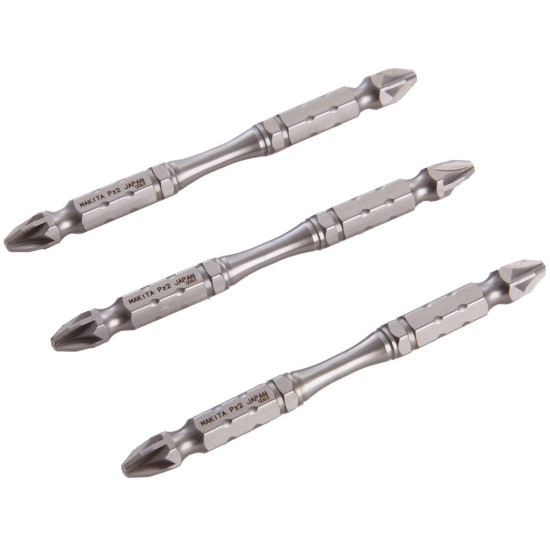 Насадка двусторонняя Silver Torsion PZ2, 85 мм, E-form (MZ), 3 шт Makita B-12790