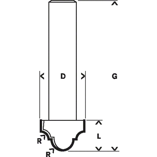 Профильная фреза H